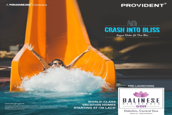 Slip into Aqua Slides at The Blu at Balinese Residences, Central Goa